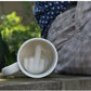 White Middle Finger Mug