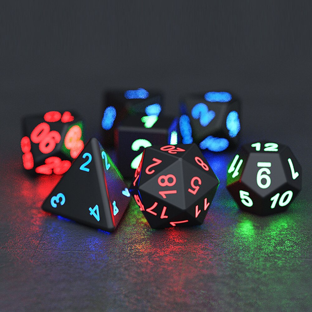 Electronic Luminous LED DND Dice Set