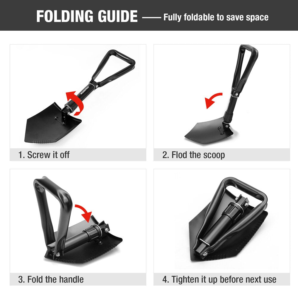 Foldable Tactical Survival Shovel