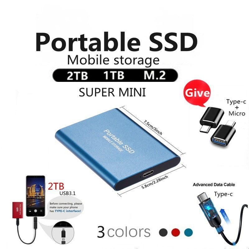 Portable SSD Mobile Storage