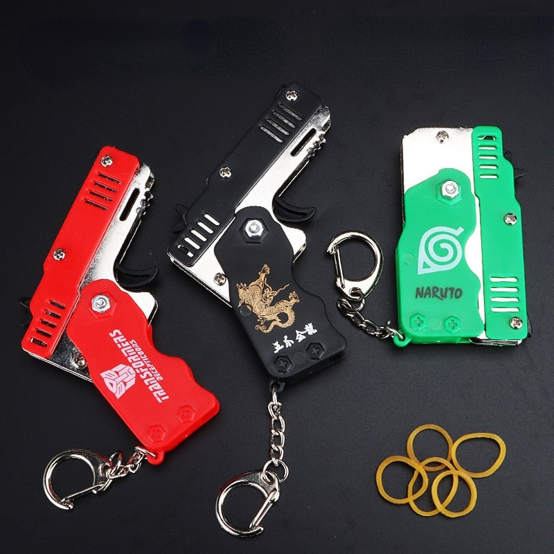 Metal Toy Gun Keychain