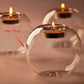 Europe-style Round Hollow Candle Glass